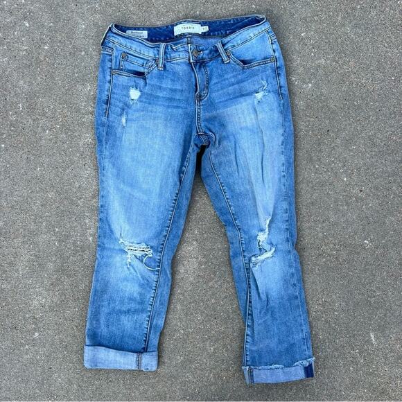 Torrid boyfriend stretch distressed front jeans Size 10 - Picture 1 of 5